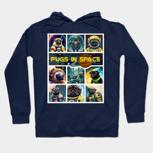 Pugs in Space- version 1 Hoodie